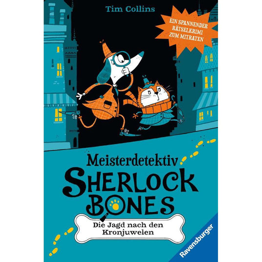 Ravensburger | Meisterdetektiv Sherlock Bones. Ein spannender Rätselkrimi zum Mitraten, Band. 1: Die Jagd nach den Kronjuwelen