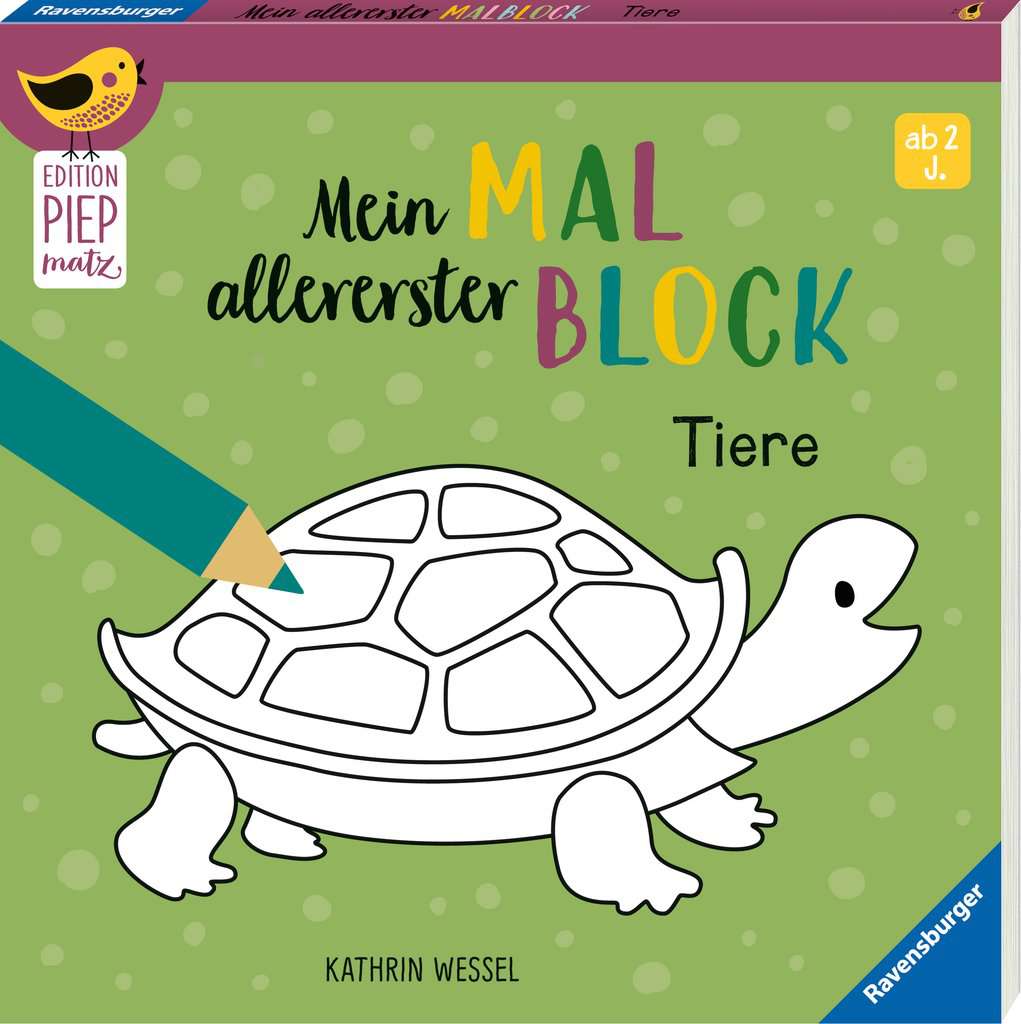 Ravensburger | Edition Piepmatz: Mein allererster Malblock - Tiere