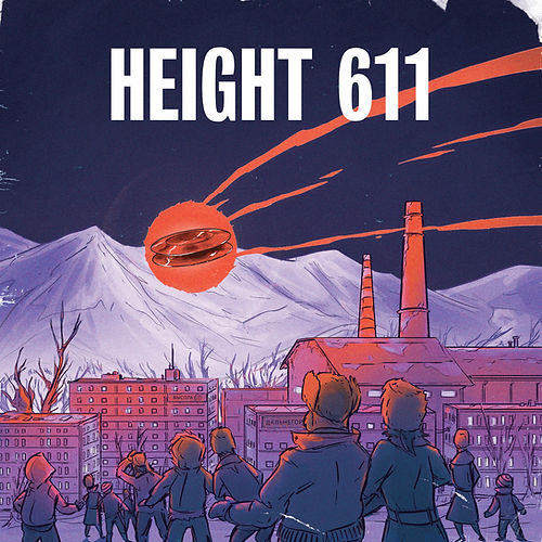 UFO Tops | Height 611 | Kreisel aus Metall: Schwarzes Titan