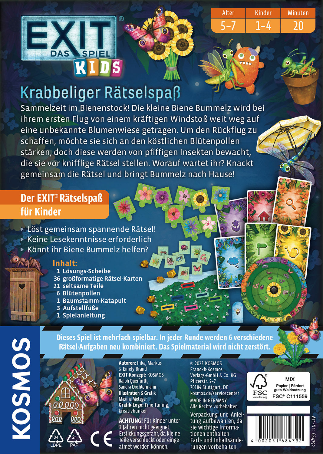 KOSMOS | EXIT® - Das Spiel - Kids: Krabbeliger Rätselspaß