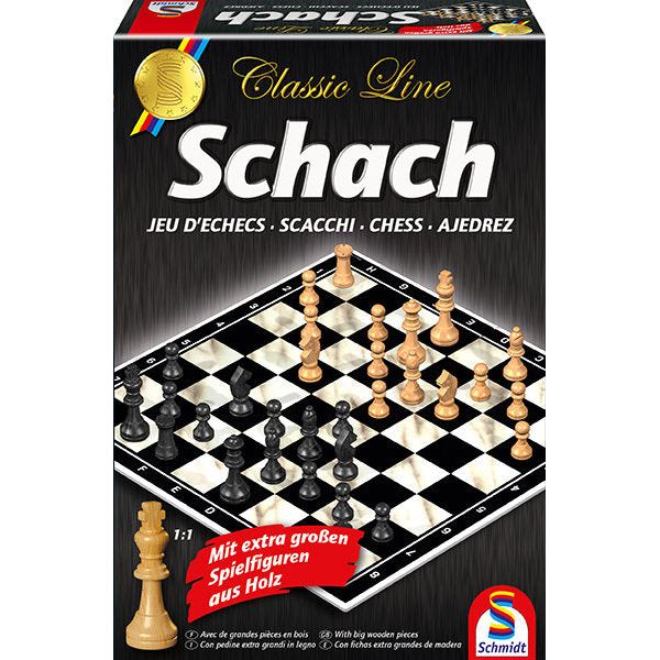 Schmidt Spiele | Classic Line, Schach, mit extra großen Spielfiguren