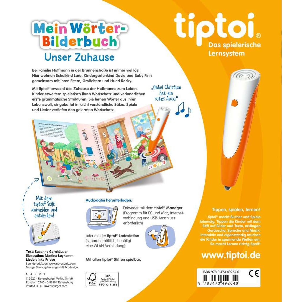 Ravensburger | tiptoi® Mein Wörter-Bilderbuch Unser Zuhause