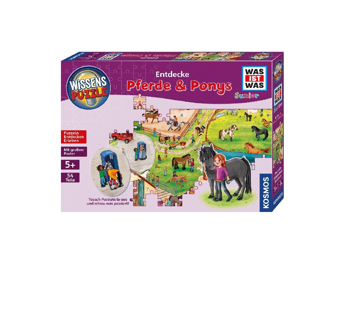 KOSMOS | Wissenspuzzle Was ist Was Junior Entdecke Pferde & Ponys