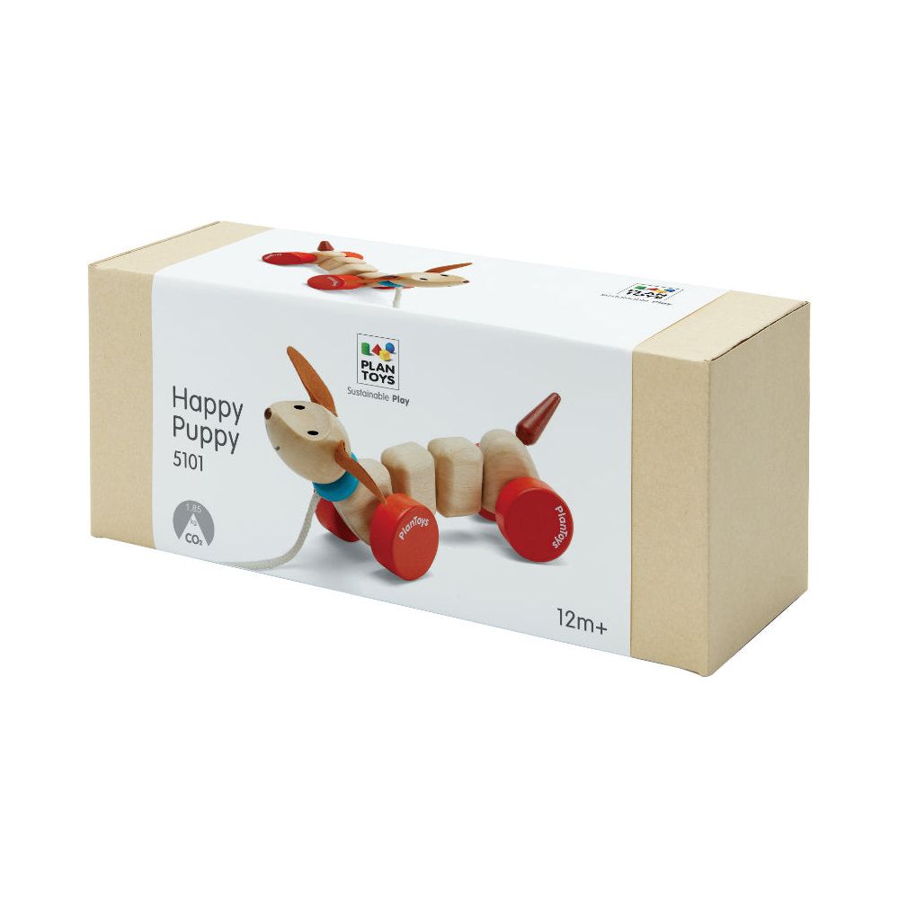 PlanToys | Ziehtier Happy Puppy