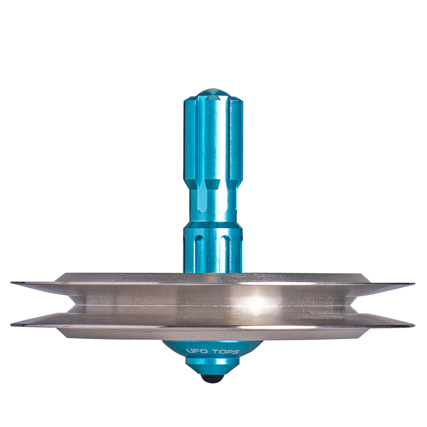 UFO Tops | Kreisel: Lubbock Lights | Kreisel aus Metall: Schwarzes Titan