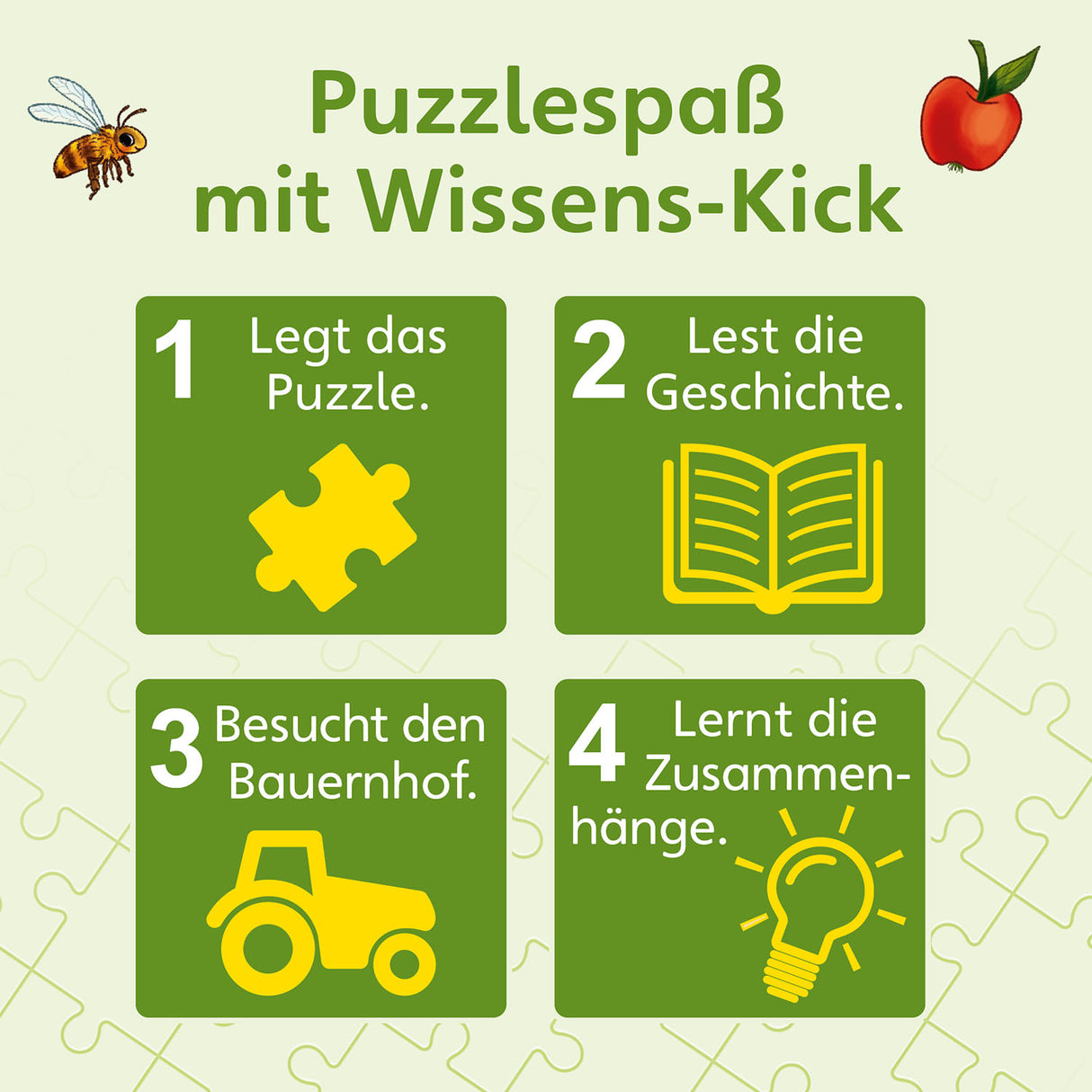 KOSMOS | Wissenspuzzle: WAS IST WAS junior - Entdecke den Bauernhof