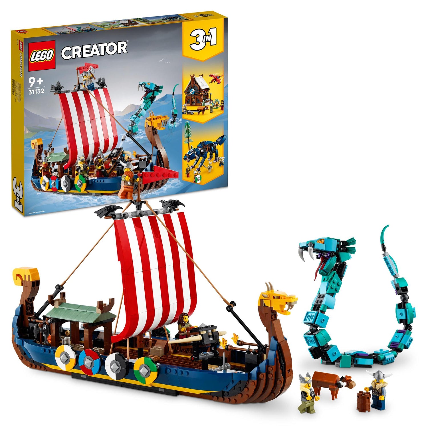 LEGO® | 31132 | Wikingerschiff mit Midgardschlange
