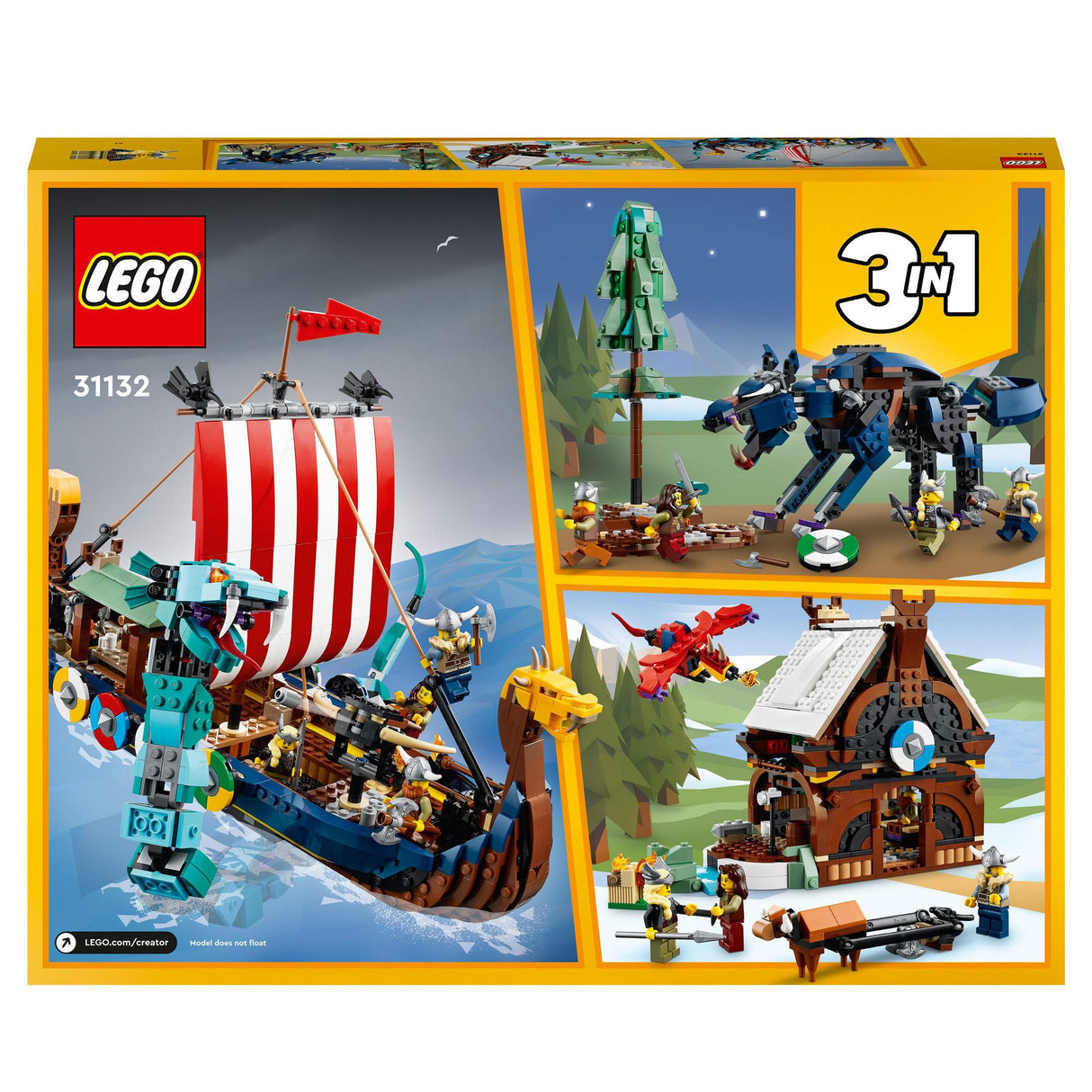 LEGO® | 31132 | Wikingerschiff mit Midgardschlange