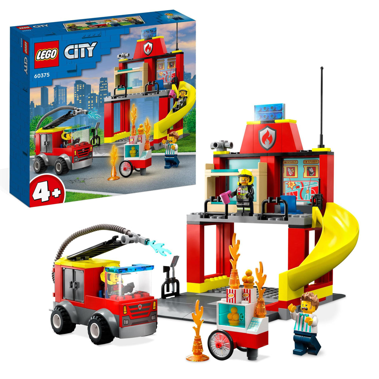 LEGO® | 60375 | Feuerwehrstation und Löschauto