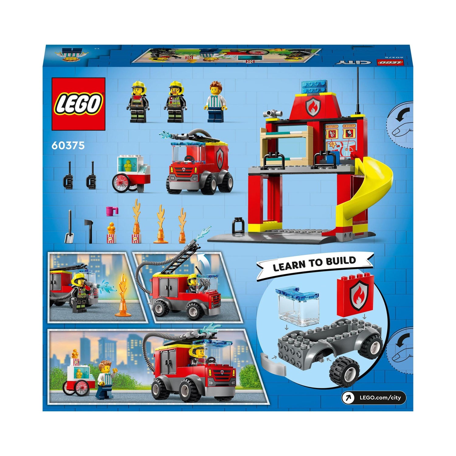 LEGO® | 60375 | Feuerwehrstation und Löschauto
