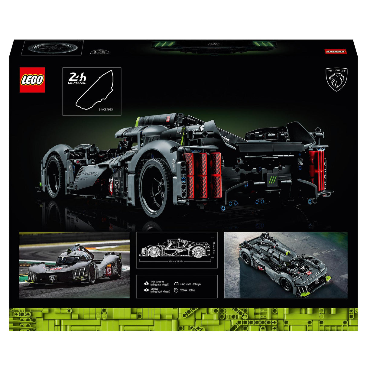 LEGO® | 42156 | PEUGEOT 9X8 24H Le Mans Hybrid Hypercar