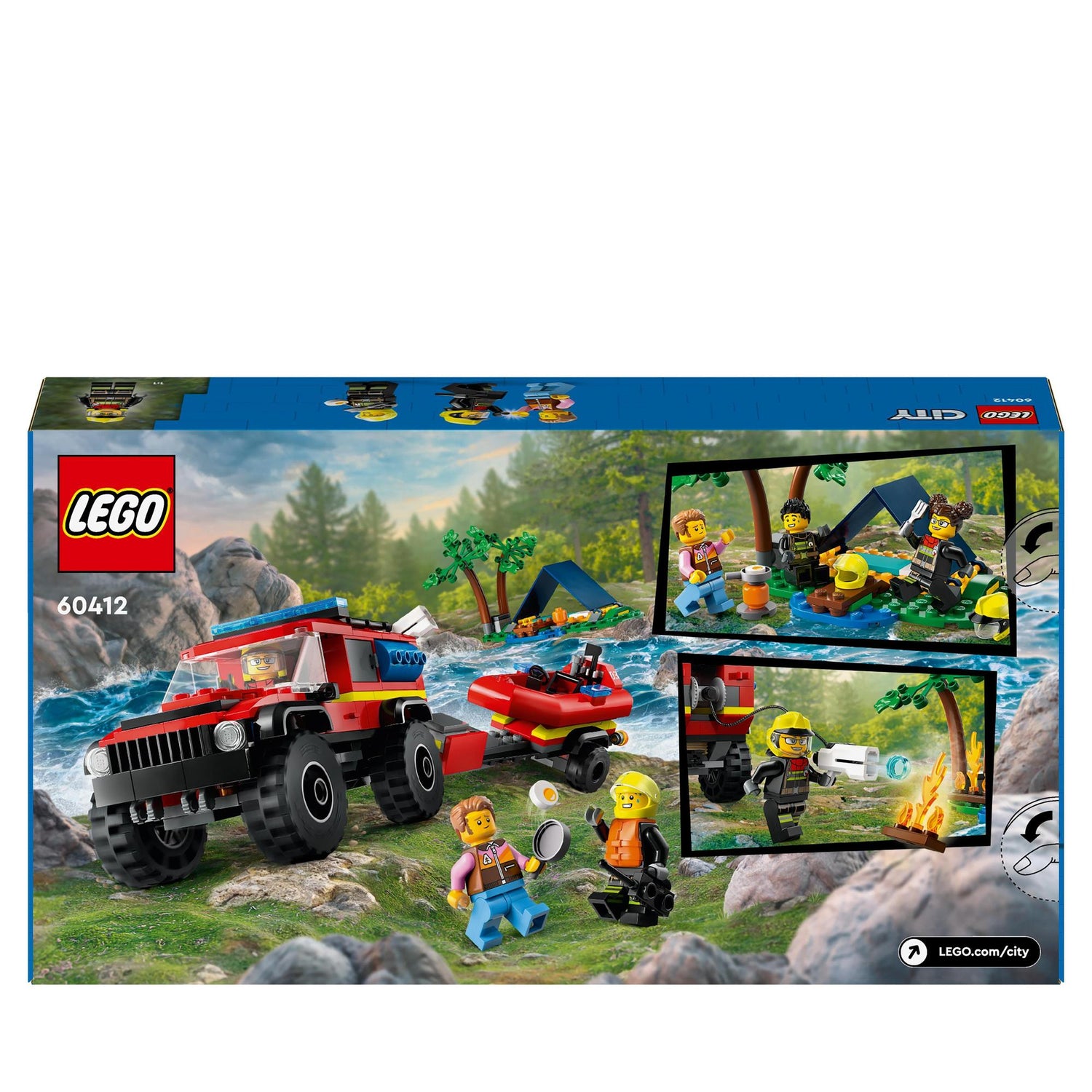 LEGO® | 60412 | Feuerwehrgeländewagen mit Rettungsboot