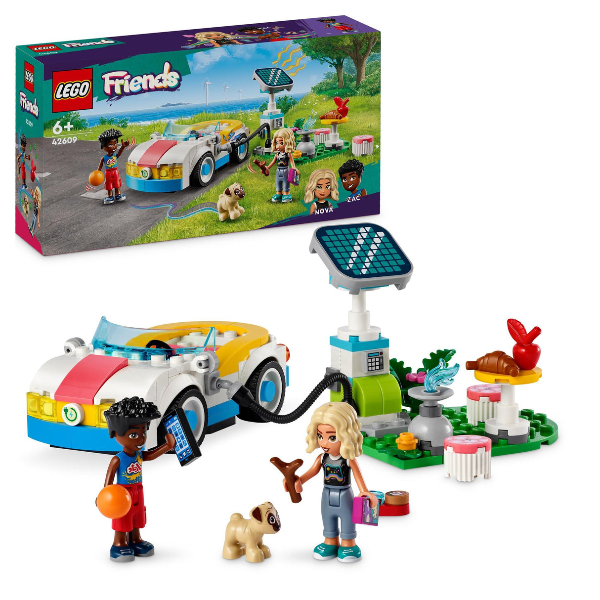 LEGO® | 42609 | E-Auto mit Ladestation