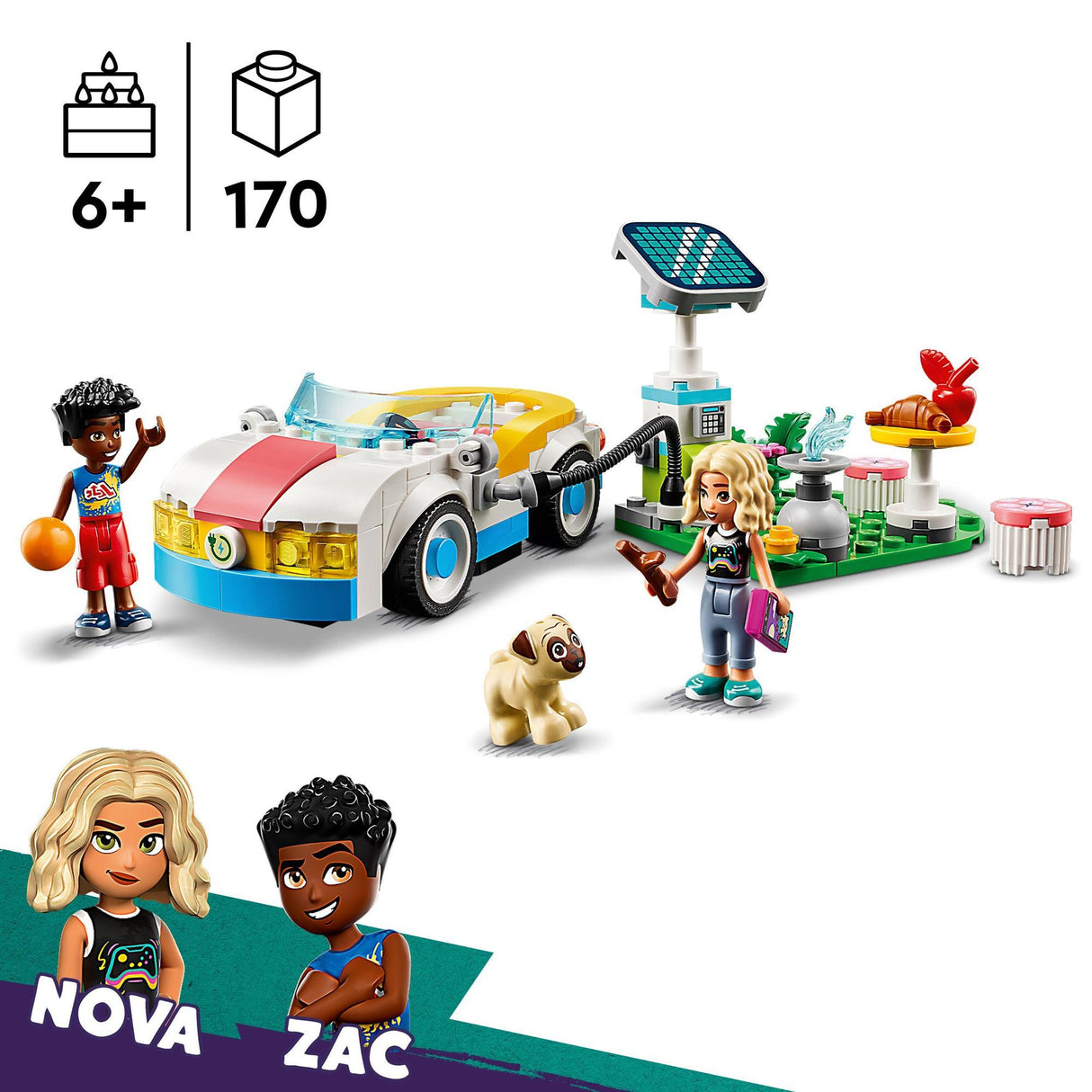 LEGO® | 42609 | E-Auto mit Ladestation