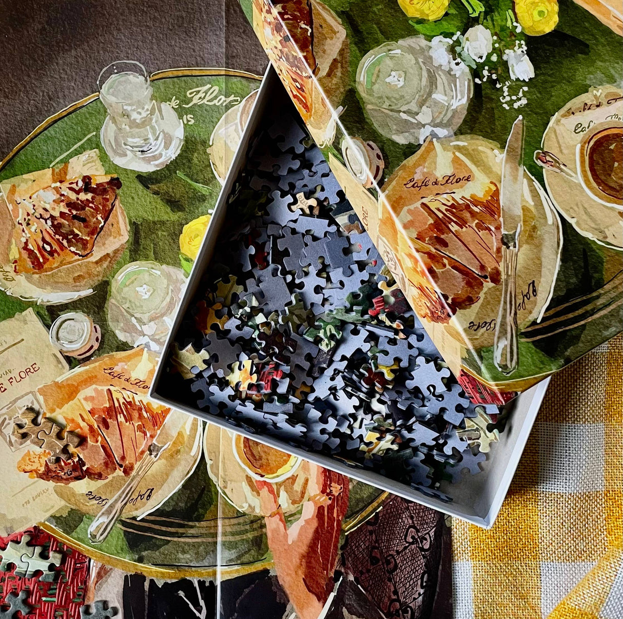 Das Puzzle Kollektiv - "coffee and croissants" | Puzzle | 500 Teile