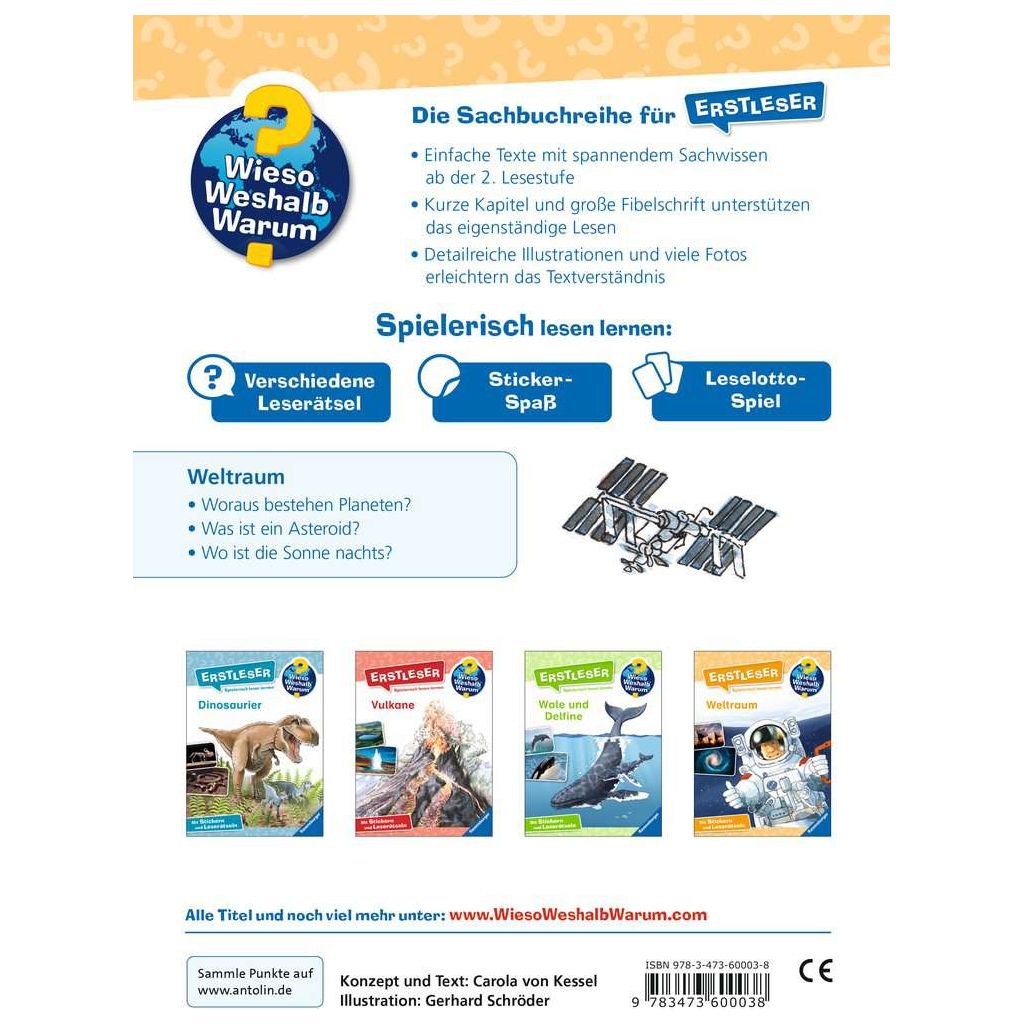 Ravensburger | Wieso? Weshalb? Warum? Erstleser, Band 4: Weltraum