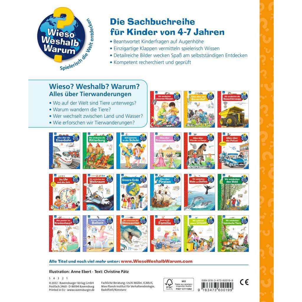 Ravensburger | Wieso? Weshalb? Warum?, Band 37: Alles über Tierwanderungen