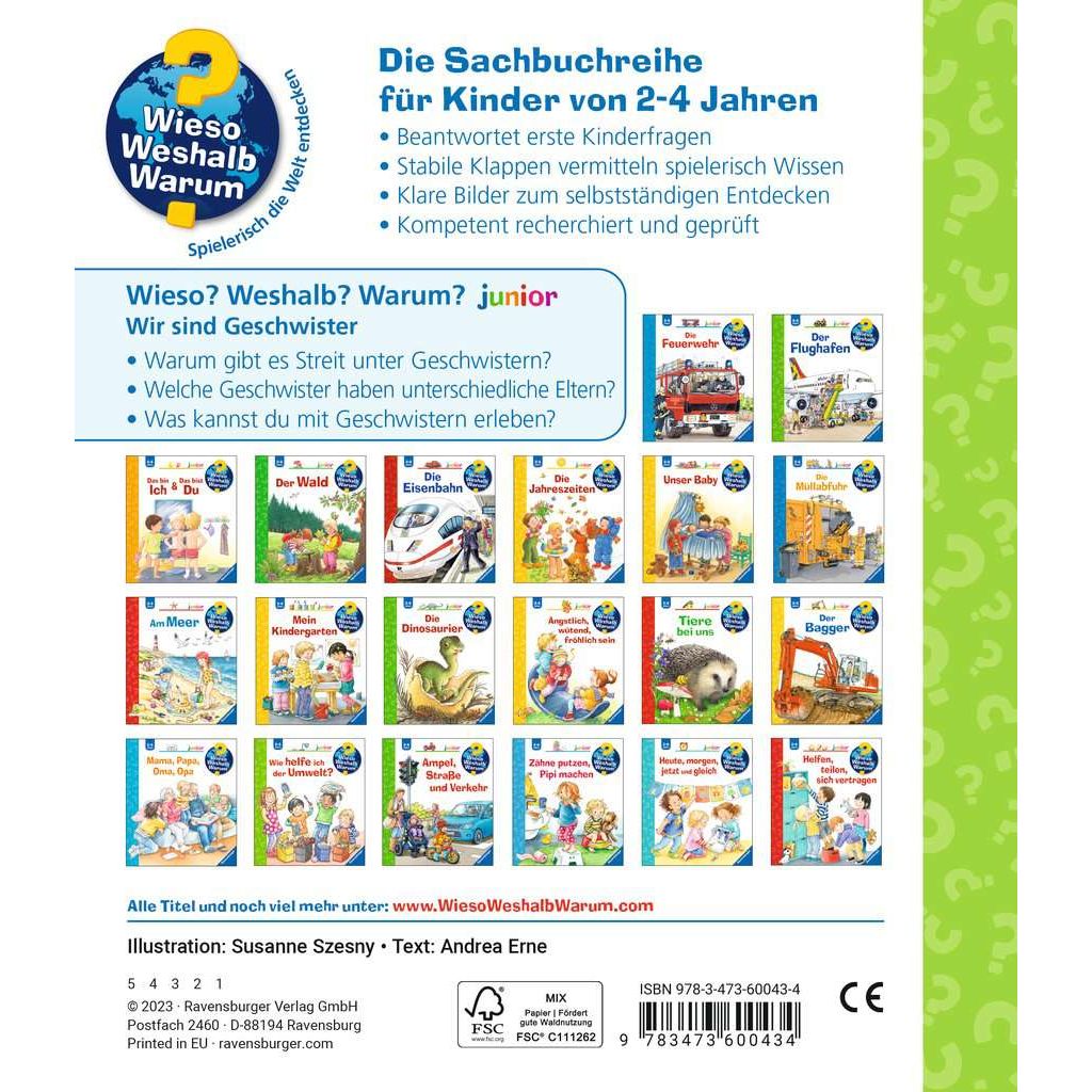 Ravensburger | Wieso? Weshalb? Warum? junior, Band 29: Wir sind Geschwister