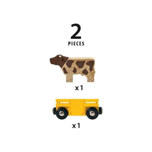 BRIO | Tierwagen mit Kuh
