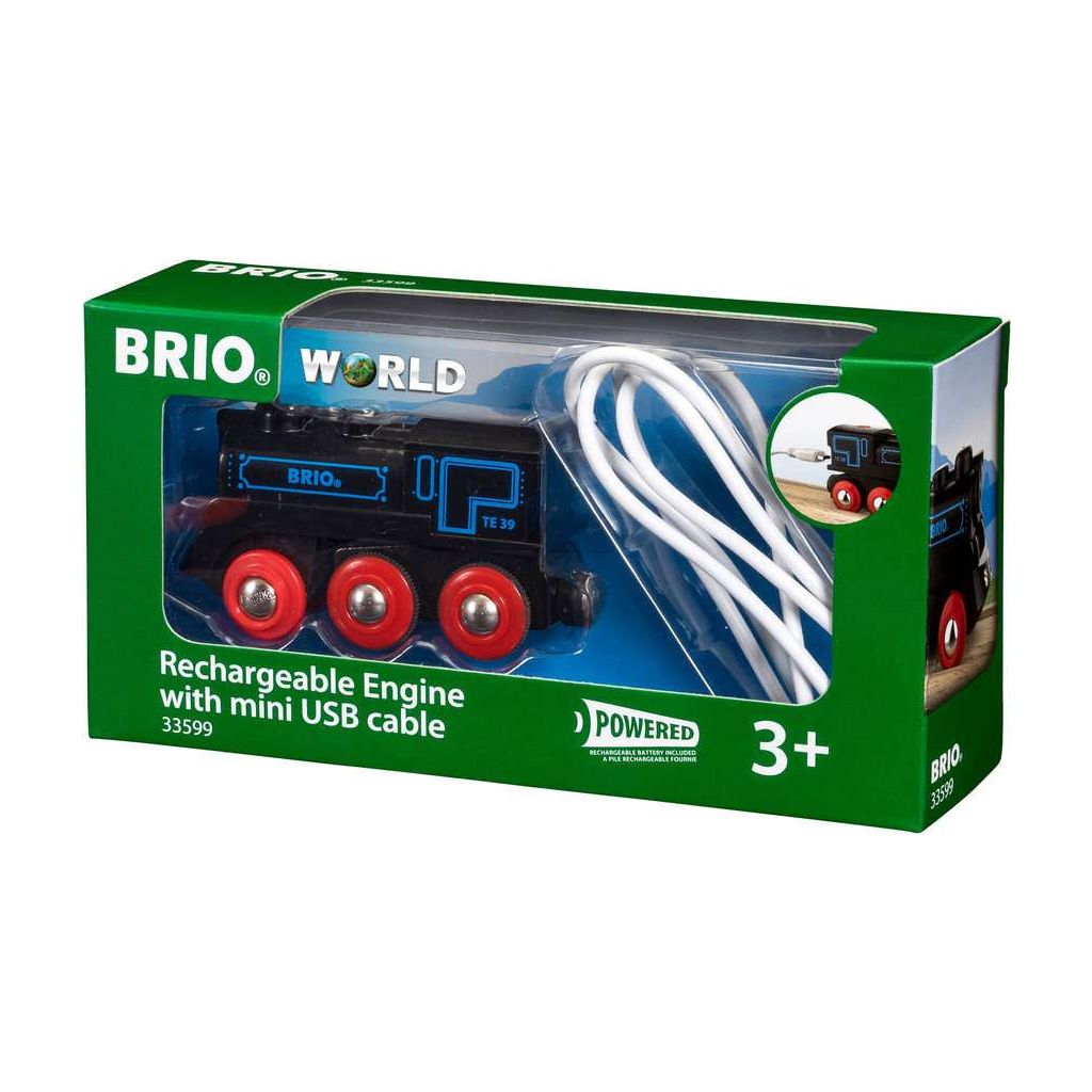 BRIO | Schwarze Akku-Lok mit Mini-USB