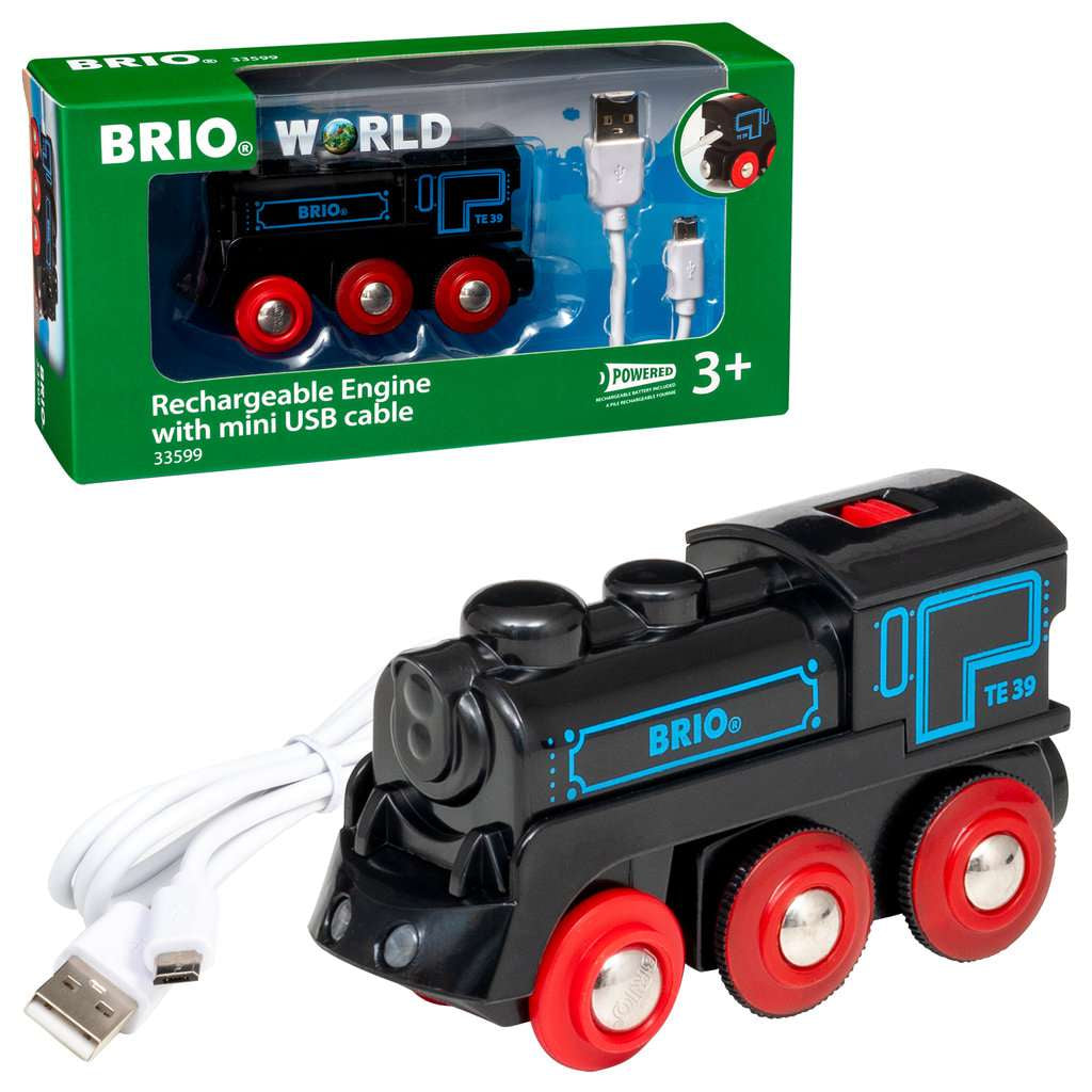 BRIO | Schwarze Akku-Lok mit Mini-USB