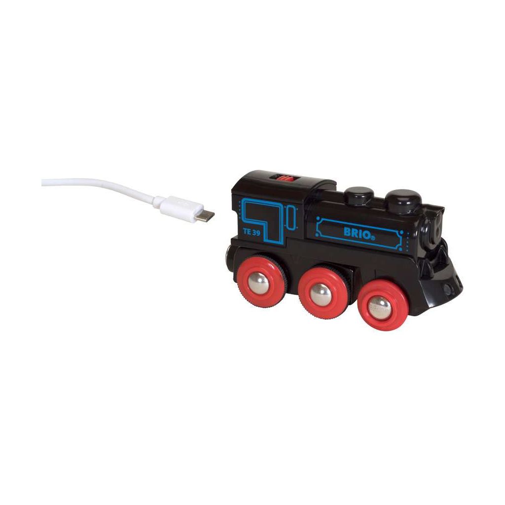 BRIO | Schwarze Akku-Lok mit Mini-USB