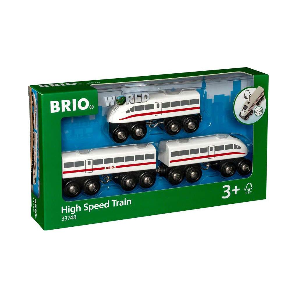 BRIO | Schnellzug mit Sound, Holz,3teilig