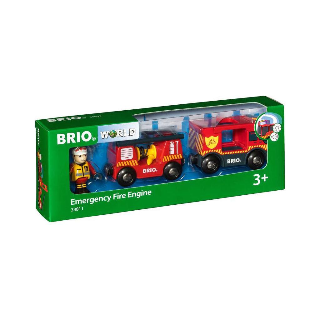 BRIO | Feuerwehr-Leiterfahrzeug mit Licht & Sound