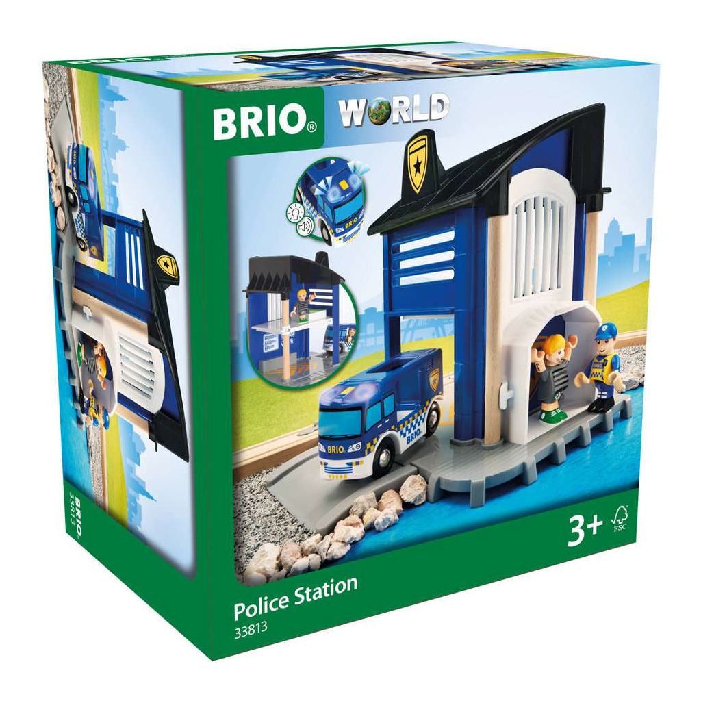 BRIO | Polizeistation mit Einsatzfahrzeug