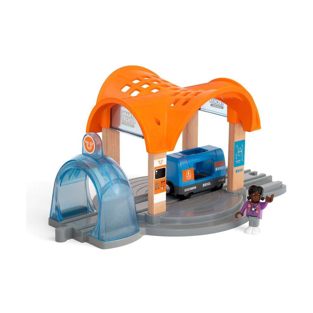 BRIO | Smart Tech Sound Bahnhof mit Action Tunnel
