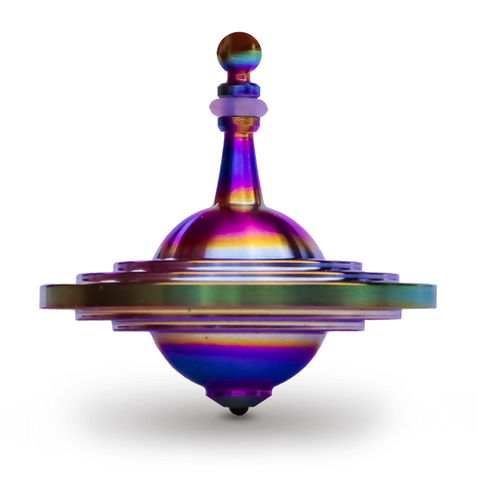 UFO Tops - Metal Spinning Top inspiriert von Cussac, Frankreich UFO Sighting: Psychedelischer Stahl