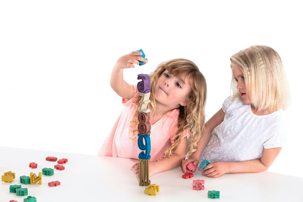 Wissner® aktiv lernen | Stapelzahlen in Montessori-Farben | 34 Stück