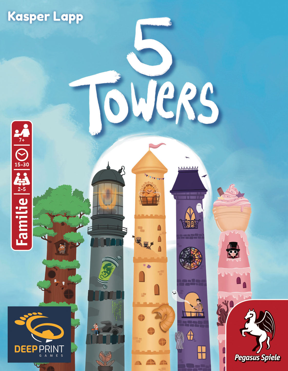 Pegasus Spiele | 5 Towers (Deep Print Games)