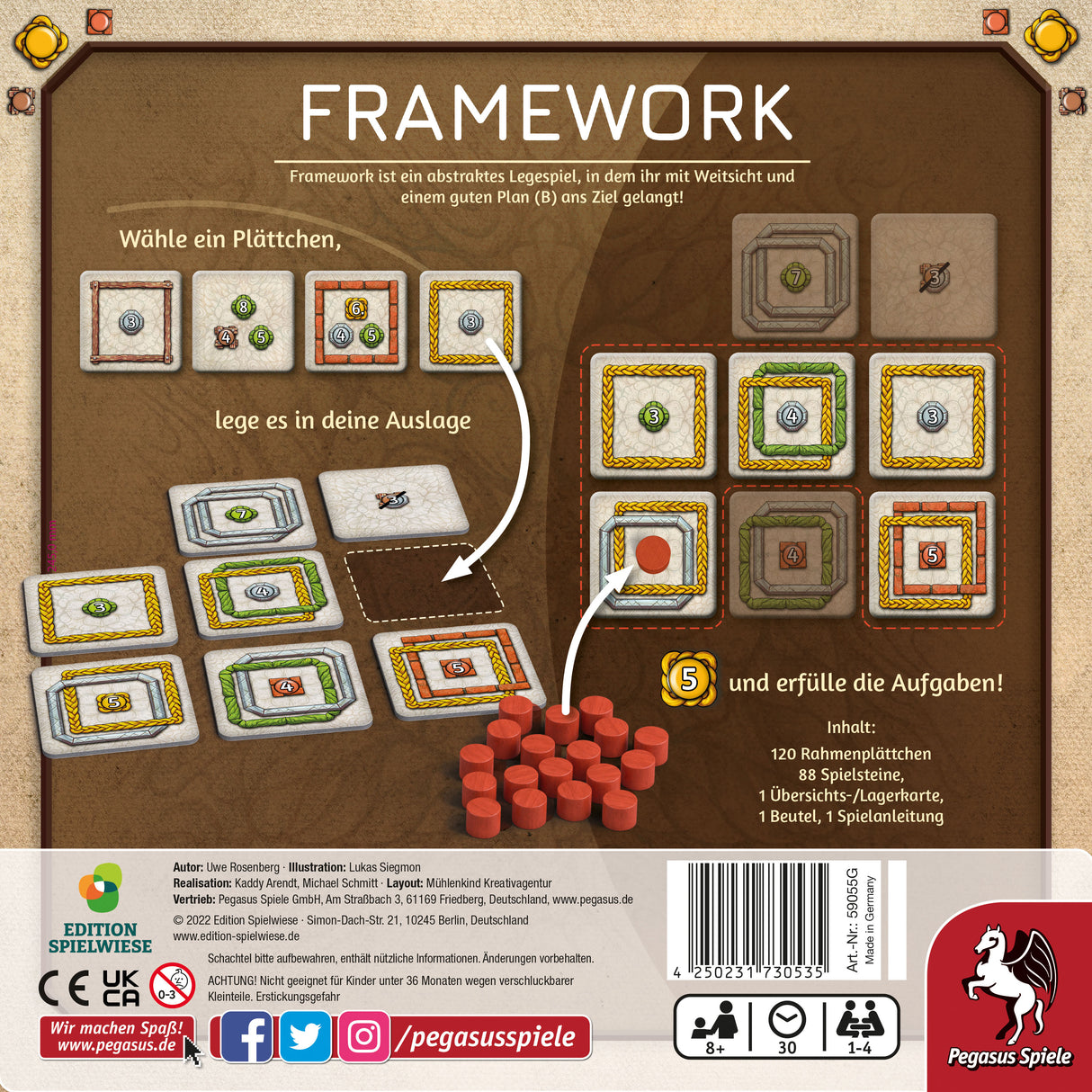 Pegasus Spiele | Framework (Edition Spielwiese)