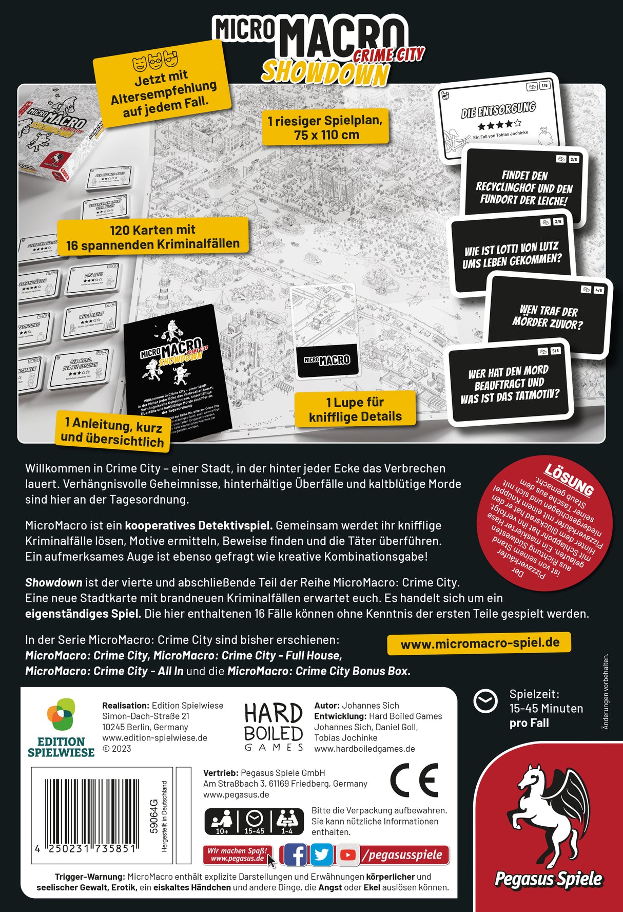 Pegasus Spiele | MicroMacro: Crime City 4 – Showdown (Edition Spielwiese)