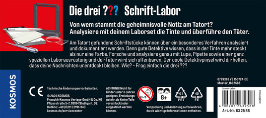 KOSMOS | Die drei ??? Schrift-Labor