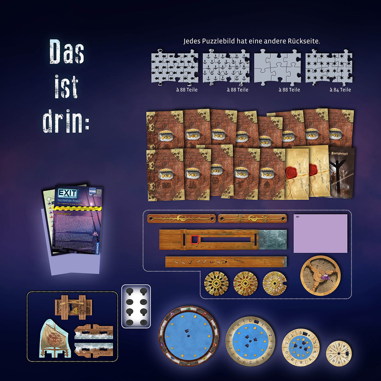 KOSMOS | EXIT®-Das Spiel+Puzzle Das Gold der Piraten