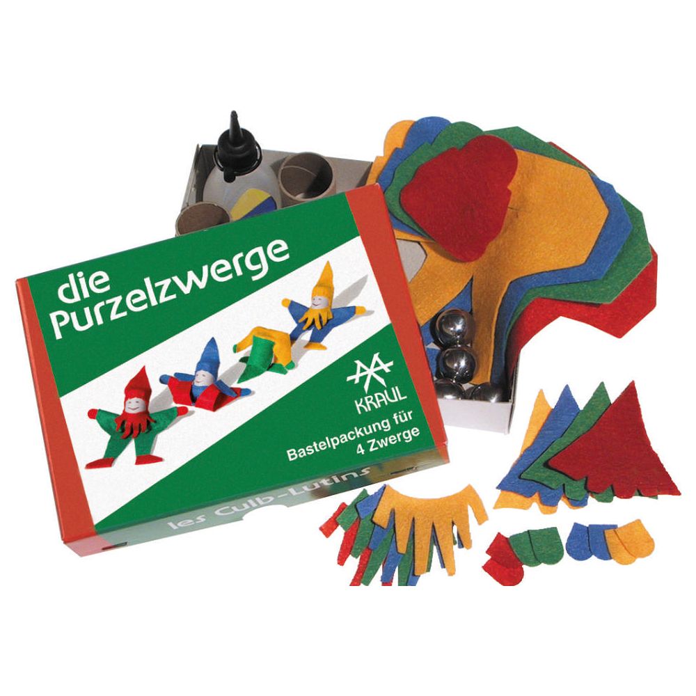 KRAUL | Purzel-Bastelpackung für 4 Zwerge