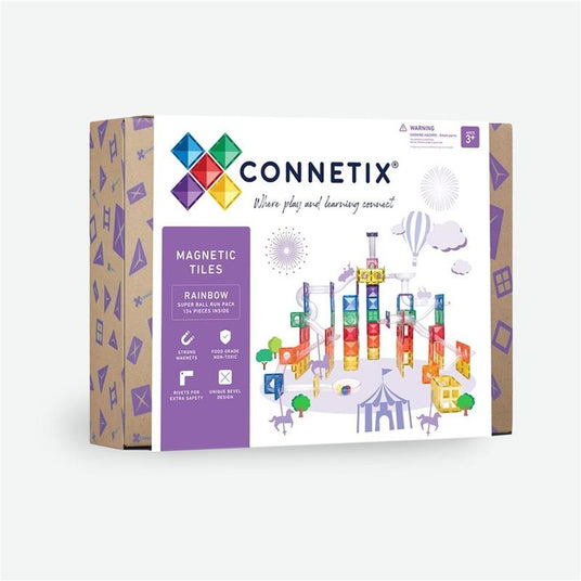 Connetix | Magnetbausteine | Kugelbahn | Super Ball Run Pack | 134 Teile