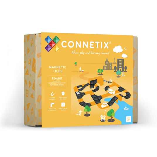 Connetix Magnetbausteine | Rampen & Kreuzungen Pack | 16 Teile