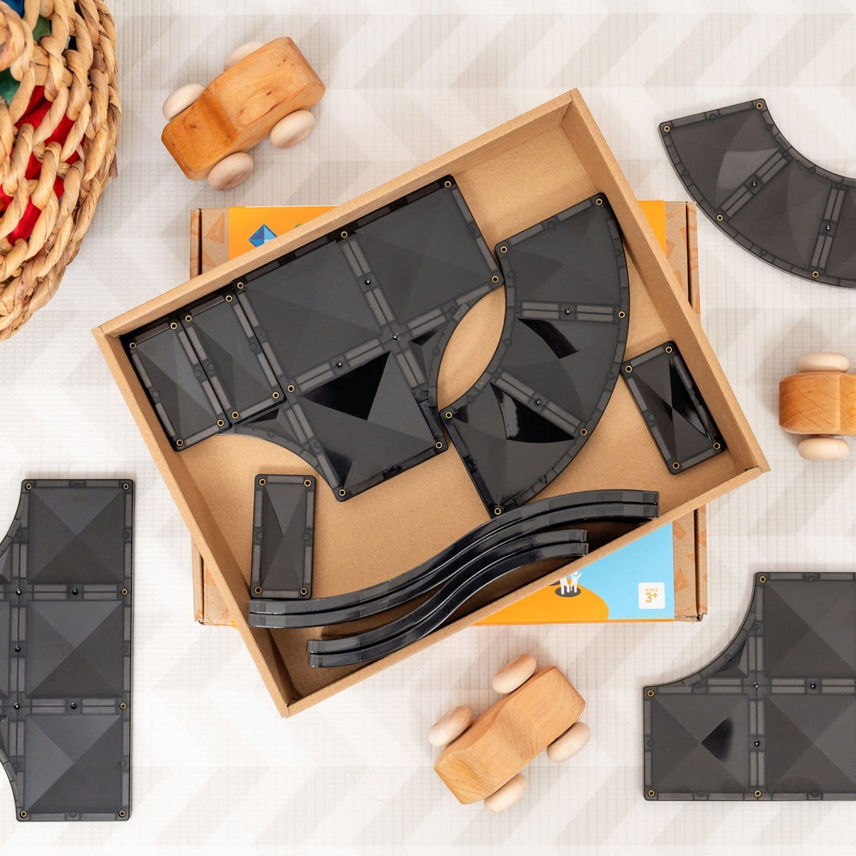 Connetix Magnetbausteine | Rampen & Kreuzungen Pack | 16 Teile