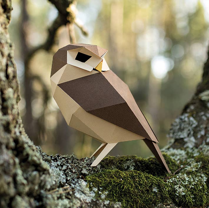 PLEGO - ATHENE NOCTUA - Steinkauz - Eule - Papiervogel