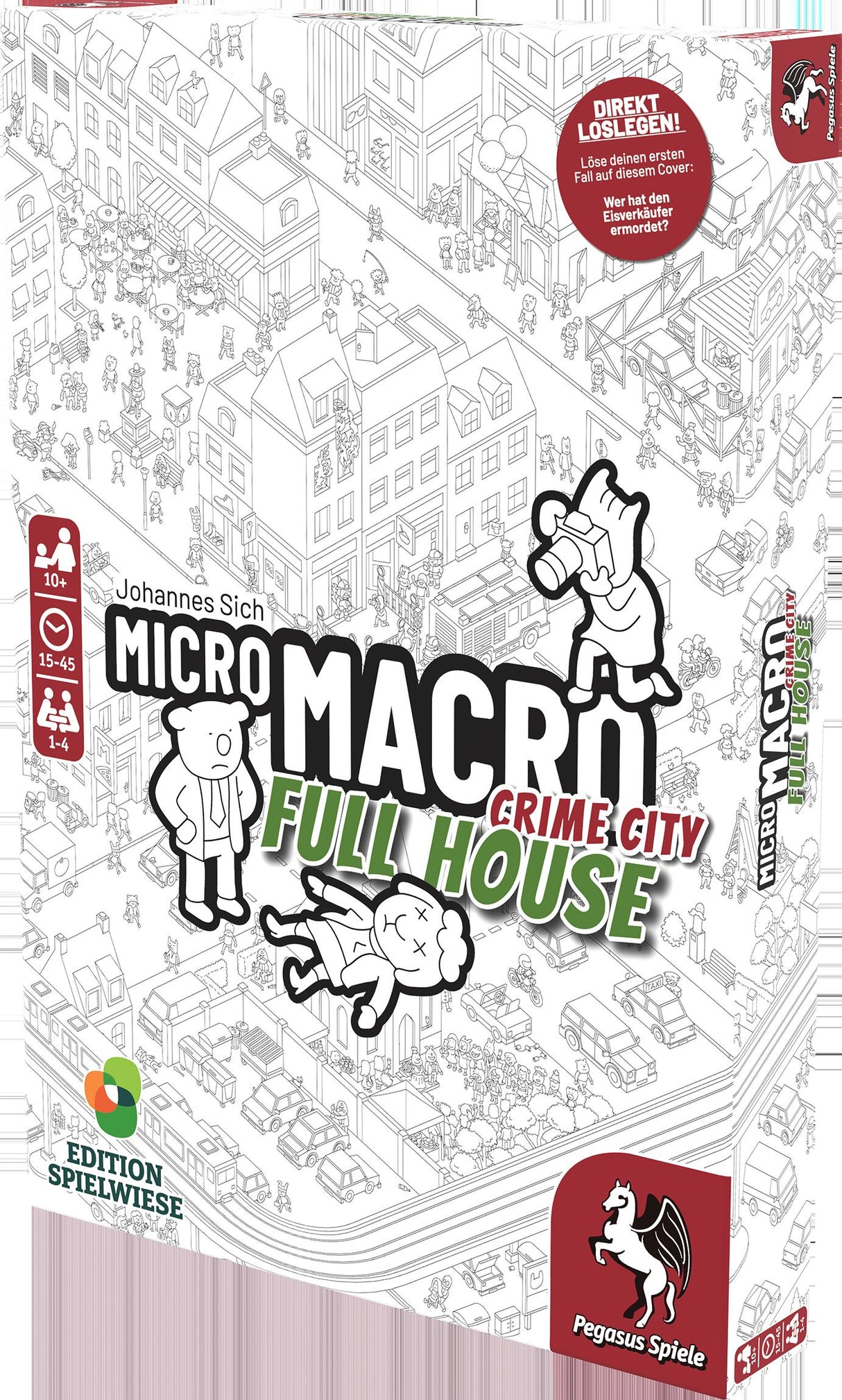 Pegasus Spiele | MicroMacro: Crime City 2 – Full House (Edition Spielwiese)