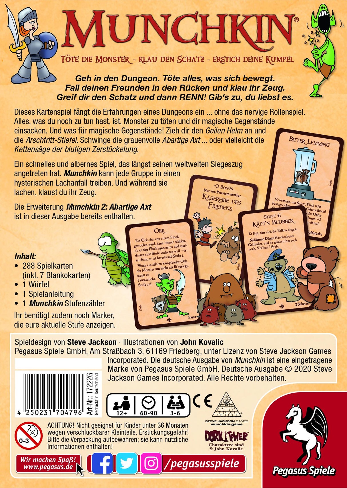 Pegasus Spiele | Munchkin 1+2