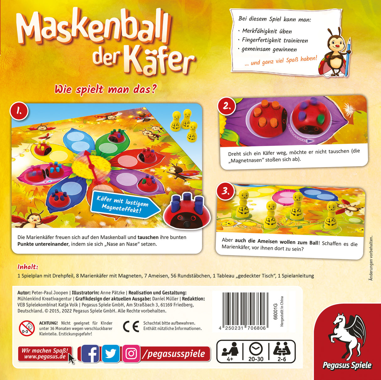 Pegasus Spiele | Maskenball der Käfer *Kinderspiel des Jahres 2002*