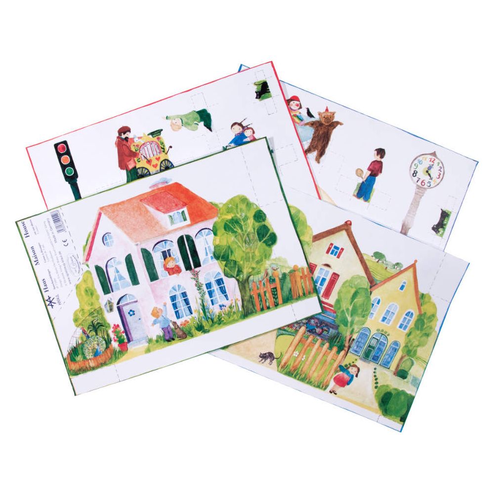 KRAUL | Ausschneide-Bastelbogen "Haus und Spiel"