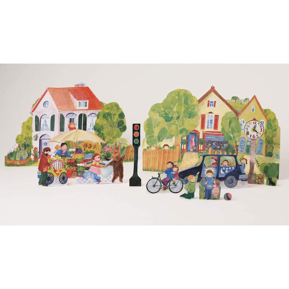 KRAUL | Ausschneide-Bastelbogen "Haus und Spiel"