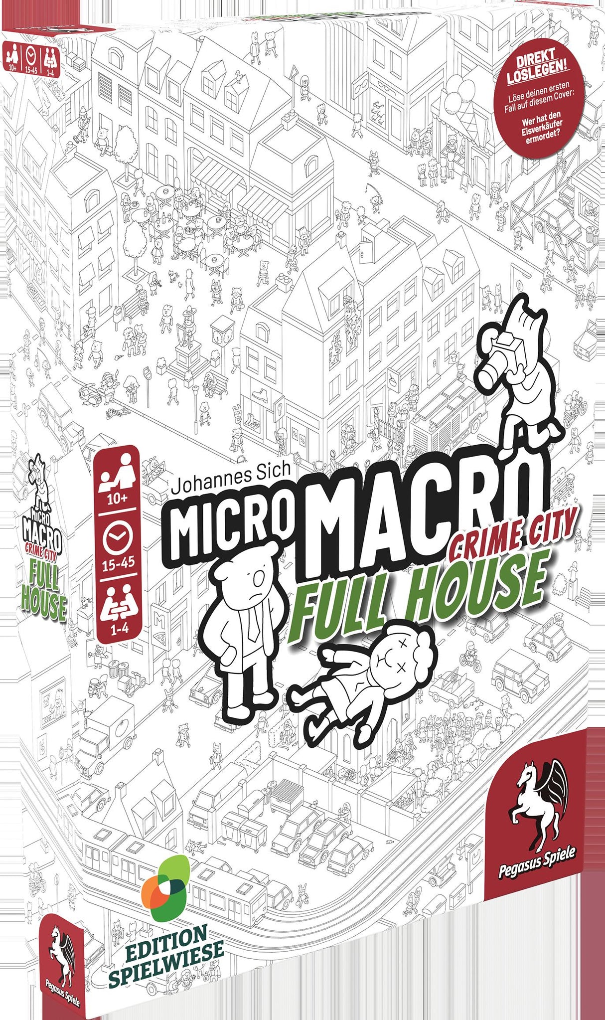 Pegasus Spiele | MicroMacro: Crime City 2 – Full House (Edition Spielwiese)