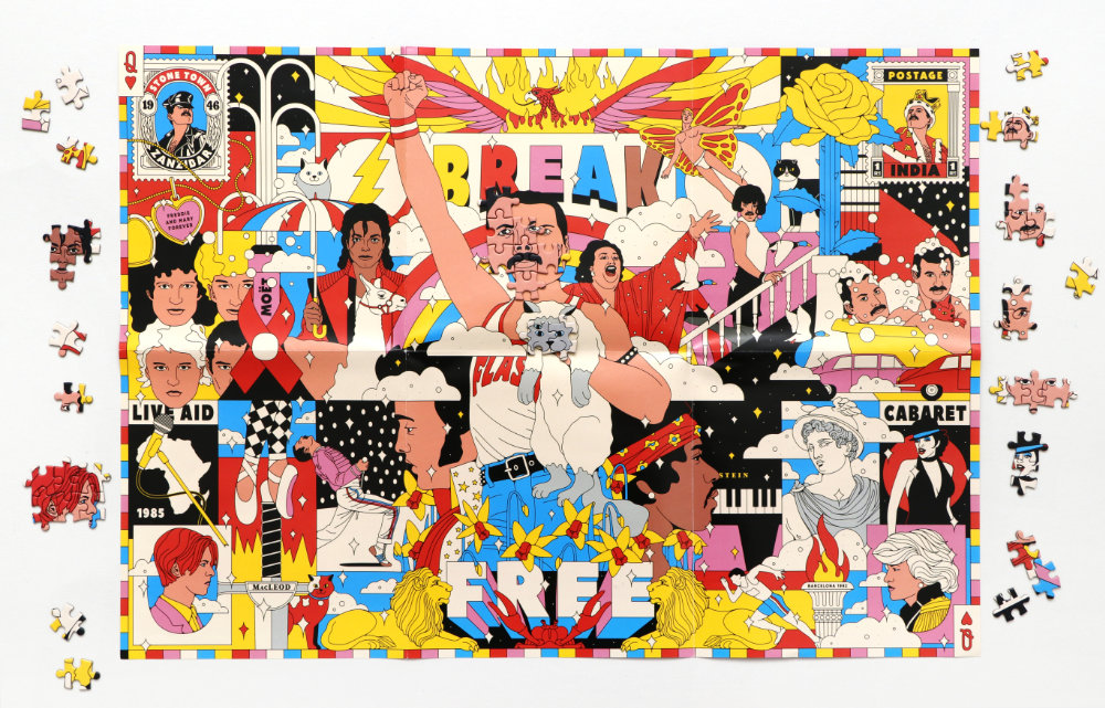 Laurence King | Die Welt des Freddie Mercury | 1000 Teile