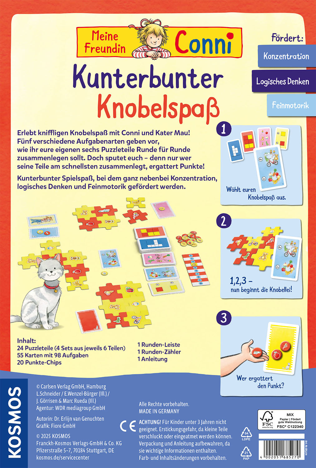 KOSMOS | Meine Freundin Conni - Kunterbunter Knobelspaß